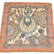 Pre-owned Silk scarves Hermès Vintage , Multicolor , Dames