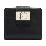 1927 Compacte Portemonnee met Twist Sluiting Furla , Black , Dames