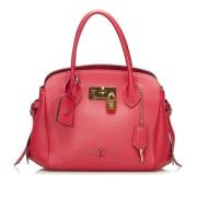 Pre-owned Leather handbags Louis Vuitton Vintage , Red , Dames