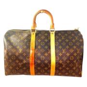 Pre-owned Canvas handbags Louis Vuitton Vintage , Brown , Dames