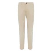 Stretch Katoenen Broek Boggi Milano , Beige , Heren