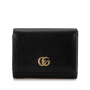 Pre-owned Leather wallets Gucci Vintage , Black , Dames