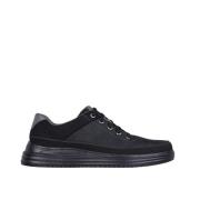 Klassieke Comfortabele Sneaker Skechers , Black , Heren