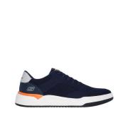 Comfortabele Casual Sneaker met Memory Foam Skechers , Blue , Heren