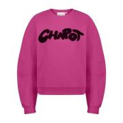Ballonmouw Sweater Fabienne Chapot , Pink , Dames