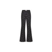 Flared High-Waisted Puck Trousers Fabienne Chapot , Multicolor , Dames