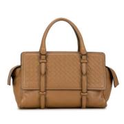 Pre-owned Leather handbags Bottega Veneta Vintage , Brown , Dames