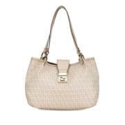 Pre-owned Fabric totes Fendi Vintage , White , Dames