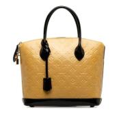 Pre-owned Leather handbags Louis Vuitton Vintage , Beige , Dames