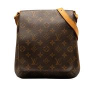 Pre-owned Canvas shoulder-bags Louis Vuitton Vintage , Brown , Dames