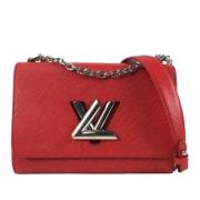 Pre-owned Leather crossbody-bags Louis Vuitton Vintage , Red , Dames