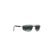 Stijlvolle Grijze Zonnebril Maui Jim , Black , Unisex