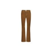 Corduroy Flare Trousers Fabienne Chapot , Brown , Dames