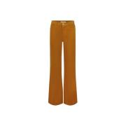 Geborduurde Hart Wijde Pijp Denim Broek Fabienne Chapot , Brown , Dame...