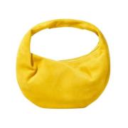 Gele Leren Olivia Hobo Tas Khaite , Yellow , Dames