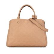 Pre-owned Leather louis-vuitton-bags Louis Vuitton Vintage , Beige , D...