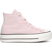 Roze Suède Hoge Top Lift Platform Sneakers Converse , Pink , Dames