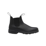 Zwarte leren Chelsea boots Blundstone , Black , Heren