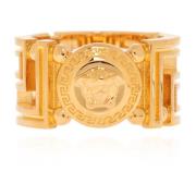 Ring met Grieks patroon Versace , Yellow , Dames