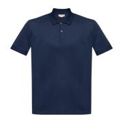 Polo met logo Alexander McQueen , Blue , Heren