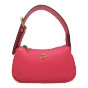 Pre-owned Leather shoulder-bags Gucci Vintage , Pink , Dames