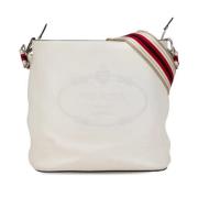 Pre-owned Leather shoulder-bags Prada Vintage , White , Dames