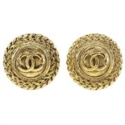 Pre-owned Metal chanel-jewelry Chanel Vintage , Yellow , Dames