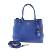 Pre-owned Leather prada-bags Prada Vintage , Blue , Dames