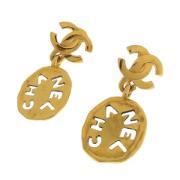 Pre-owned Metal chanel-jewelry Chanel Vintage , Yellow , Dames