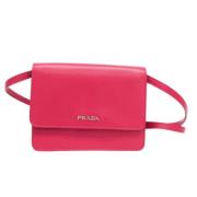 Pre-owned Leather prada-bags Prada Vintage , Pink , Dames