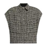 Tweed Vest 'Bianka' IRO , Gray , Dames