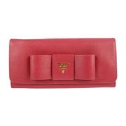 Pre-owned Fabric wallets Prada Vintage , Pink , Dames