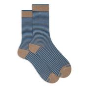 Italiaanse korte sokken met Windsor-strepen Gallo , Multicolor , Heren