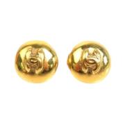 Pre-owned Metal chanel-jewelry Chanel Vintage , Yellow , Dames