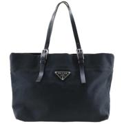 Pre-owned Canvas prada-bags Prada Vintage , Black , Dames