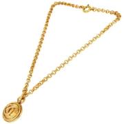 Pre-owned Metal chanel-jewelry Chanel Vintage , Yellow , Dames