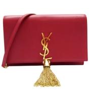 Pre-owned Leather shoulder-bags Yves Saint Laurent Vintage , Red , Dam...