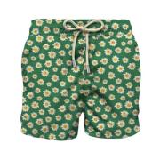 Heren Strand Shorts Micro Patroon MC2 Saint Barth , Multicolor , Heren