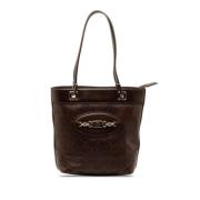 Pre-owned Leather totes Gucci Vintage , Brown , Dames