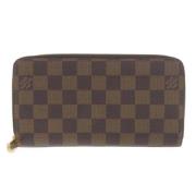 Pre-owned Canvas wallets Louis Vuitton Vintage , Brown , Dames