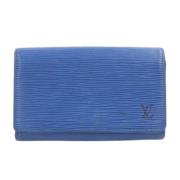 Pre-owned Leather wallets Louis Vuitton Vintage , Blue , Dames