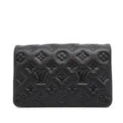 Pre-owned Leather shoulder-bags Louis Vuitton Vintage , Black , Dames