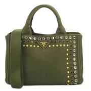 Pre-owned Fabric prada-bags Prada Vintage , Green , Dames