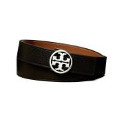 Omkeerbare Leren Riem in Bruin/Zwart Tory Burch , Black , Dames