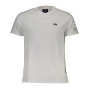 Wit Geborduurd Logo T-shirt La Martina , White , Heren