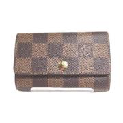 Pre-owned Canvas key-holders Louis Vuitton Vintage , Brown , Dames