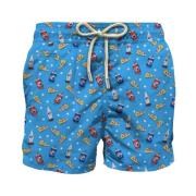 Heren Zwemshorts Strandkleding MC2 Saint Barth , Blue , Heren