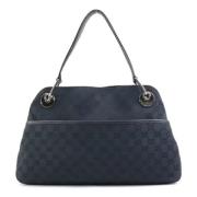 Pre-owned Canvas shoulder-bags Gucci Vintage , Black , Dames