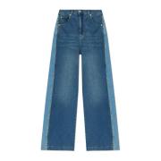 Jeans met logo Munthe , Blue , Dames