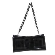 Pre-owned Leather shoulder-bags Salvatore Ferragamo Pre-owned , Black ...